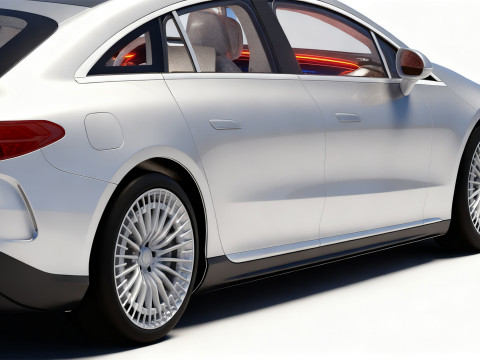 High-Detail Mercedes Benz EQS Modèle 3D