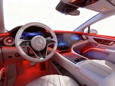 High-Detail Mercedes Benz EQS Modèle 3D