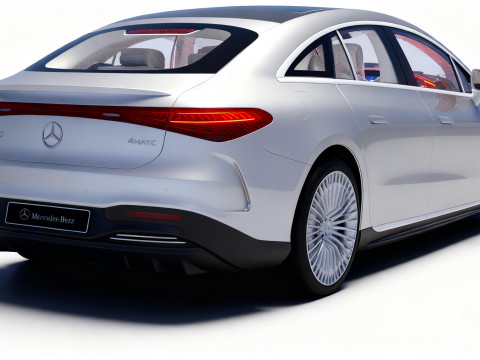 High-Detail Mercedes Benz EQS Modèle 3D