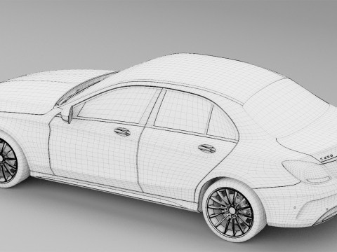 Mercedes-Benz C-Class 2015 3D 모델