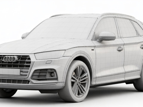 Audi Q5 2017 3D Модель
