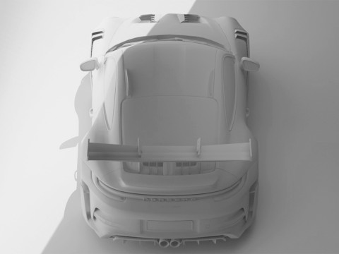 High-Detail GT Track Porsche 911 GT3 RS 2023 3D Model
