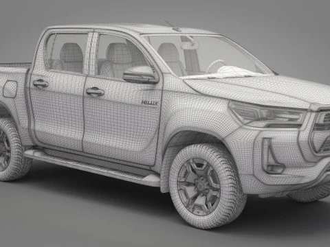 2021 Toyota Hilux Double Cab 3D Model