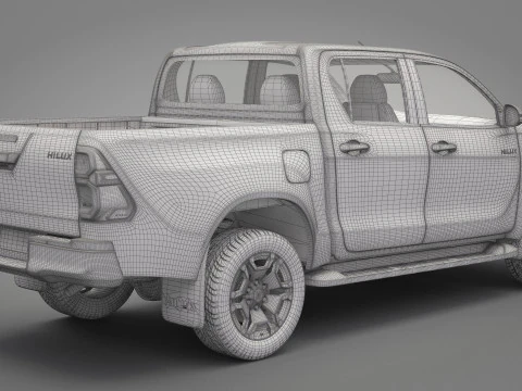 2021 Toyota Hilux Double Cab 3D Model