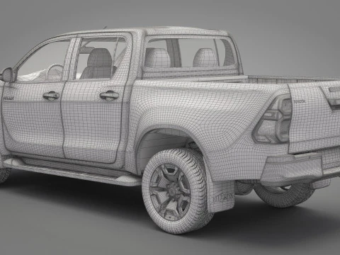 2021 Toyota Hilux Double Cab 3D Model
