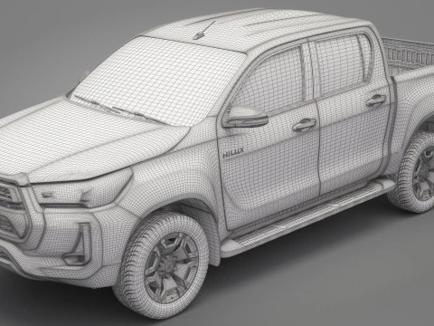 2021 Toyota Hilux Double Cab 3D Model