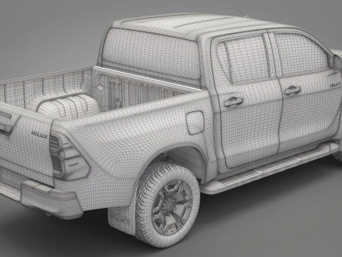 2021 Toyota Hilux Double Cab 3D Model