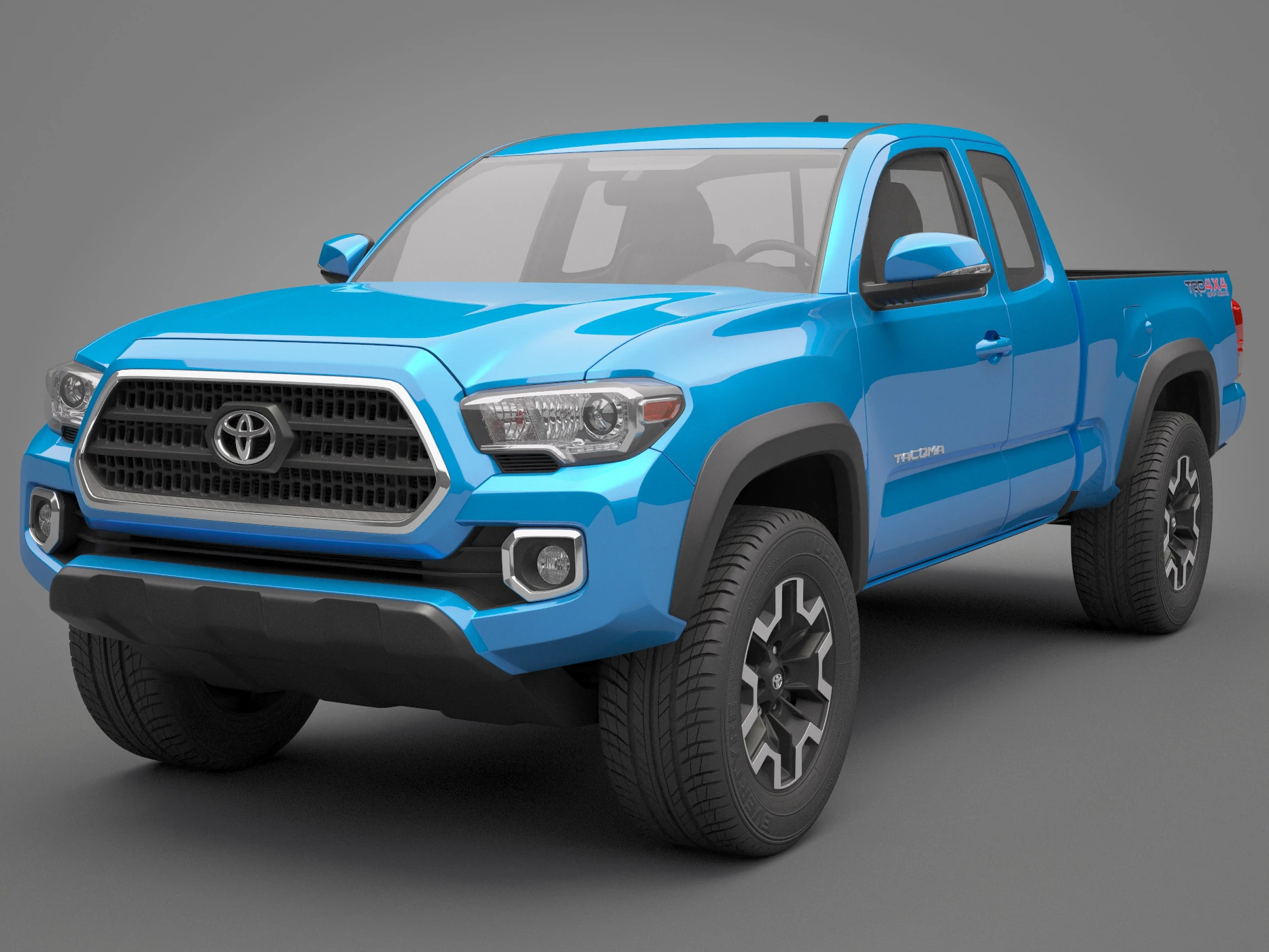 2016 Toyota Tacoma TRD 3D Model .c4d .max .obj .3ds .fbx .stl .blend 