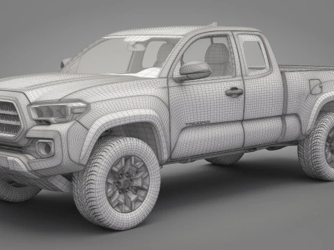 2016 Toyota Tacoma TRD 3D Model