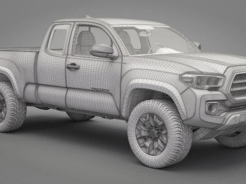 2016 Toyota Tacoma TRD 3D Model
