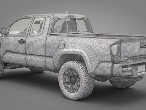 2016 Toyota Tacoma TRD 3D Model