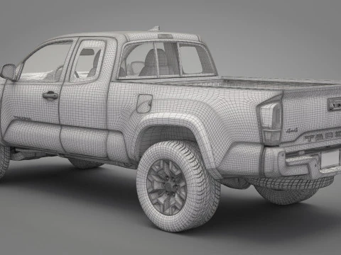 2016 Toyota Tacoma TRD 3D Model