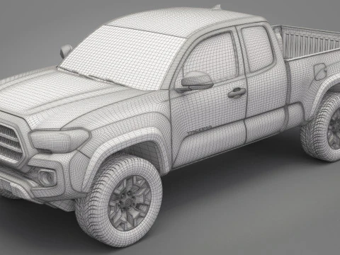 2016 Toyota Tacoma TRD 3D Model