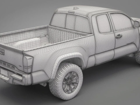 2016 Toyota Tacoma TRD 3D Model