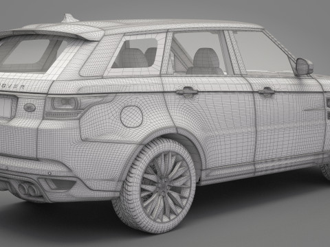 2015 Range Rover Sport Modelo 3D