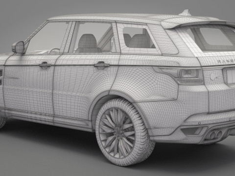 2015 Range Rover Sport Modelo 3D