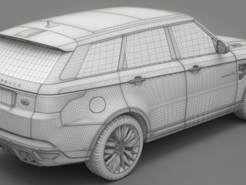 2015 Range Rover Sport Modelo 3D