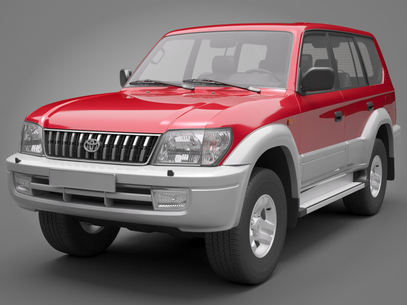 Toyota Land Cruiser Prado 1999 3D Model .c4d .max .obj .3ds .fbx .stl .blend
