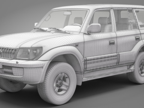 Toyota Land Cruiser Prado 1999 3D Model
