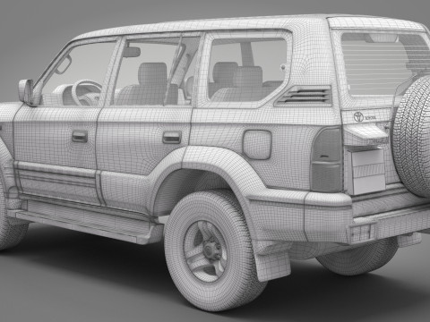 Toyota Land Cruiser Prado 1999 3D Model