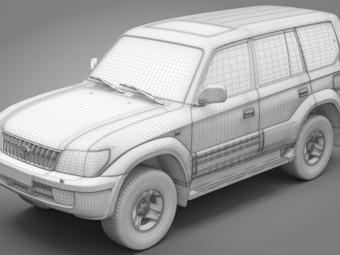 Toyota Land Cruiser Prado 1999 3D Model
