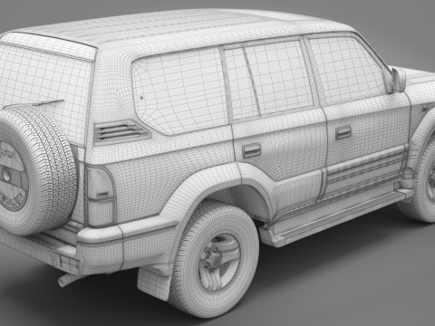 Toyota Land Cruiser Prado 1999 3D Model