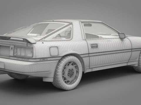 1986 Toyota Supra Liftback Model 3D