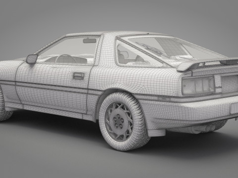 1986 Toyota Supra Liftback Model 3D