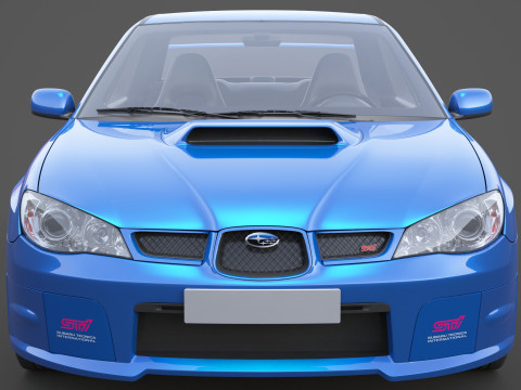 斯巴鲁翼豹 WRX STI 3D 模型