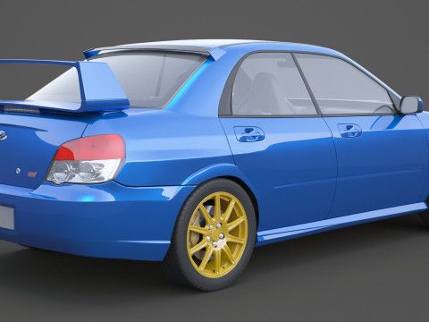 斯巴鲁翼豹 WRX STI 3D 模型