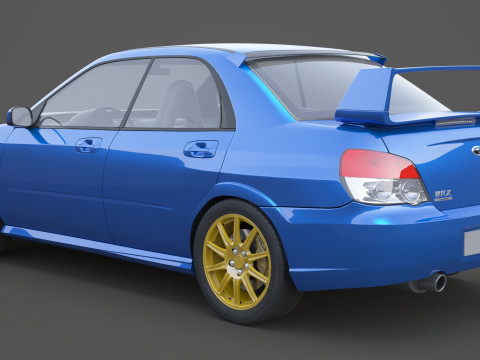 斯巴鲁翼豹 WRX STI 3D 模型