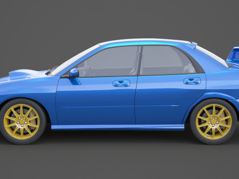 斯巴鲁翼豹 WRX STI 3D 模型