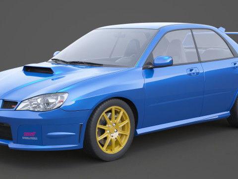 斯巴鲁翼豹 WRX STI 3D 模型