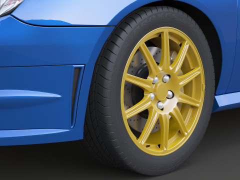 斯巴鲁翼豹 WRX STI 3D 模型