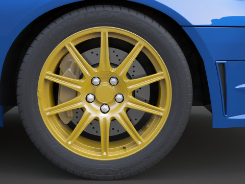 斯巴鲁翼豹 WRX STI 3D 模型