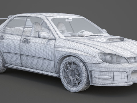 斯巴鲁翼豹 WRX STI 3D 模型