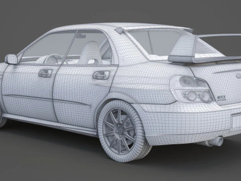 Subaru Impreza WRX STI 3D Model