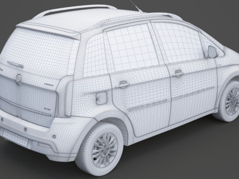 菲亚特理念 3D 模型