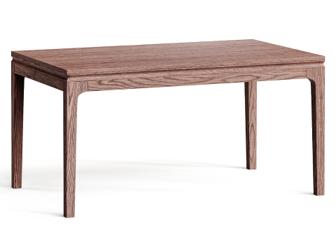 Dining set 04 Groove table and Simone chair 3D मॉडल