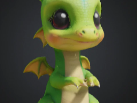बेबीड्रैगन 3D मॉडल