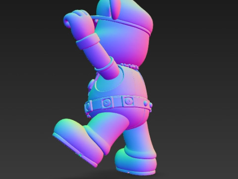 Mario Mouse Rockstar Stage Champion of the Gaming World 3D Print Model Model Cetak 3D