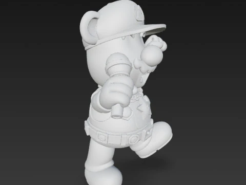 Mario Mouse Rockstar Stage Champion of the Gaming World 3D Print Model 3D Print Model