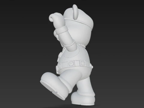 Mario Mouse Rockstar Stage Champion of the Gaming World 3D Print Model 3D Print Model