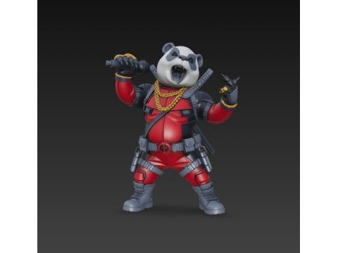 Panda Deadpool Rap Superstar Singing Anti-Hero 3D Print Model 3D 프린트 모델