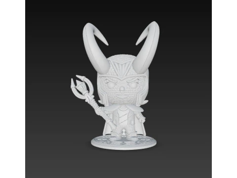 Knitted Loki Figure 3D Print Model 3D Print Model