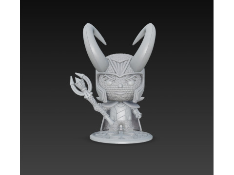 Knitted Loki Figure 3D Print Model Modelo de Impressão 3D