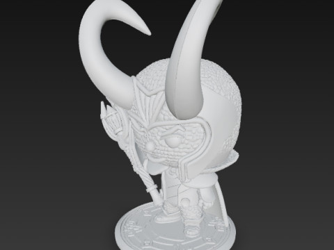 Knitted Loki Figure 3D Print Model Modelo de Impressão 3D