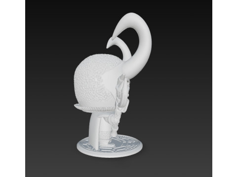 Knitted Loki Figure 3D Print Model Modelo de Impressão 3D