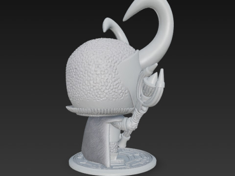 Knitted Loki Figure 3D Print Model Modelo de Impressão 3D