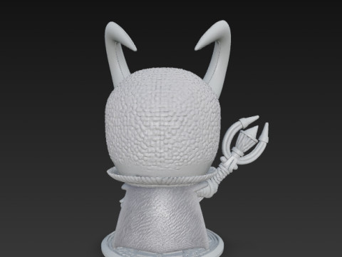 Knitted Loki Figure 3D Print Model Modelo de Impressão 3D